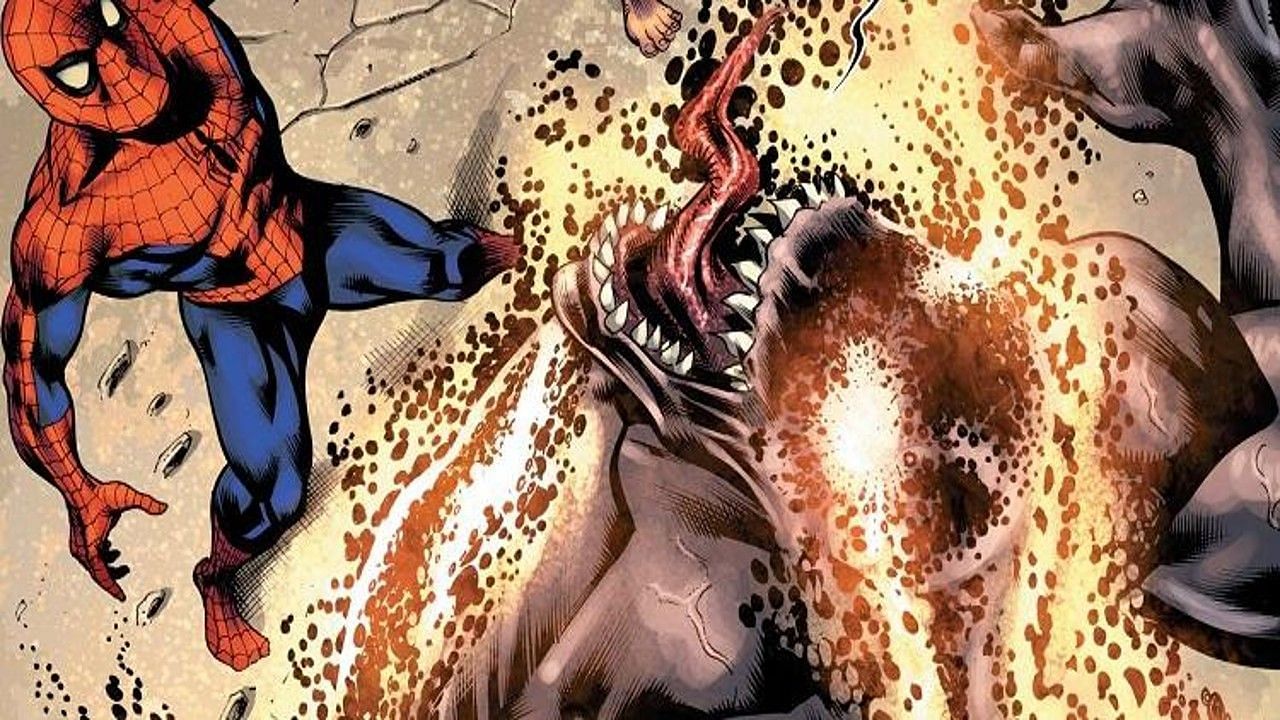 Carol Danvers with a symbiote (Image via Marvel Comics)
