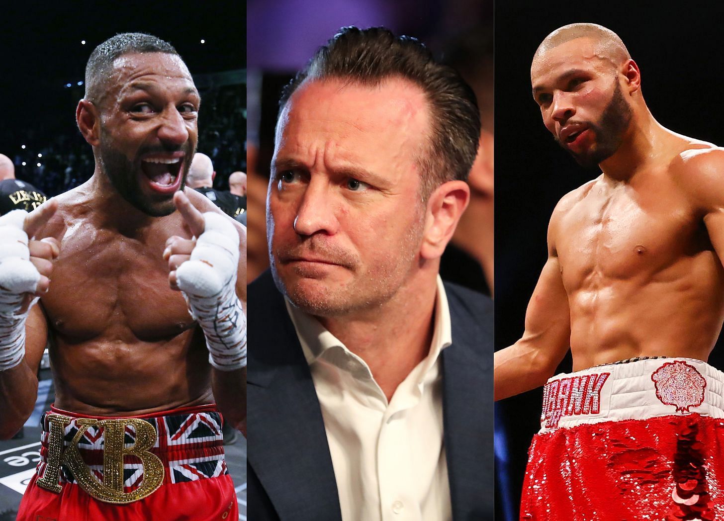 Kell Brook (left) Kalle Sauerland (center) Chris Eubank Jr (right)