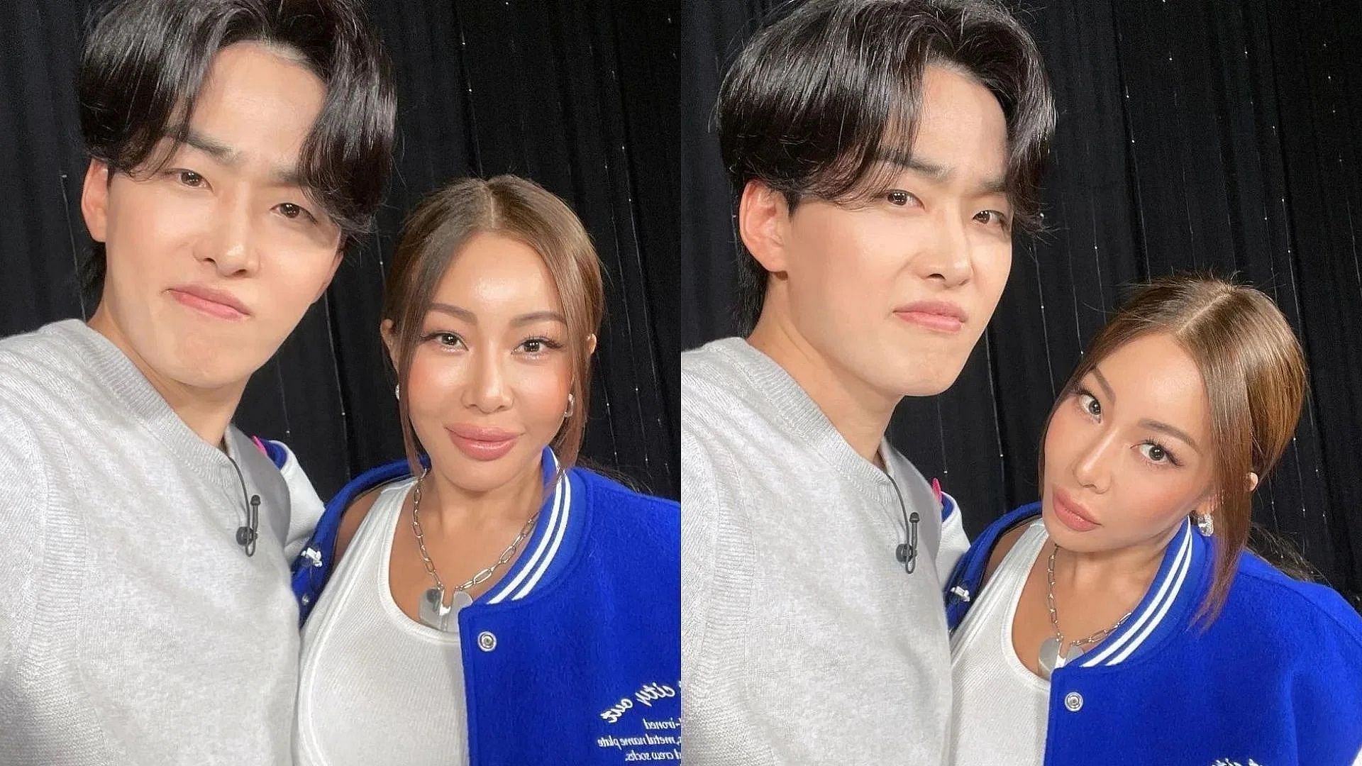 Cho Jung-shik and Jessi click selfies after wrapping up Jessi&#039;s Showterview (Images via @ayoj6ix/Instagram)