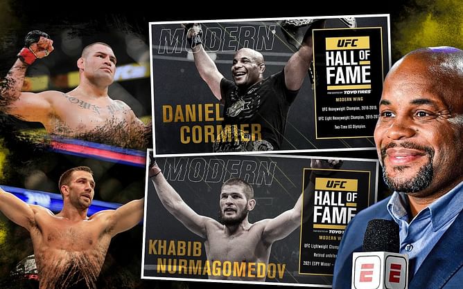 Daniel Cormier hopes Luke Rockhold and Cain Velasquez follow him and Khabib Nurmagomedov into UFC Hall of Fame