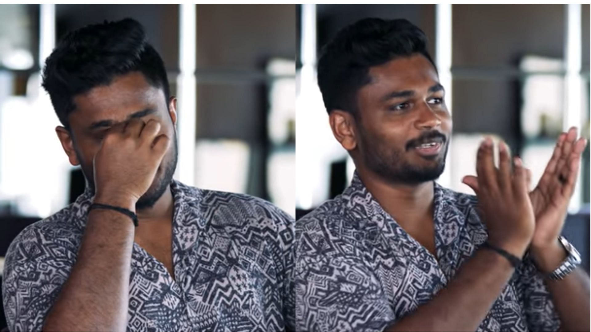 Sanju Samson explains how he once broke his bat in frustration. (P.C.:BwC YouTube)