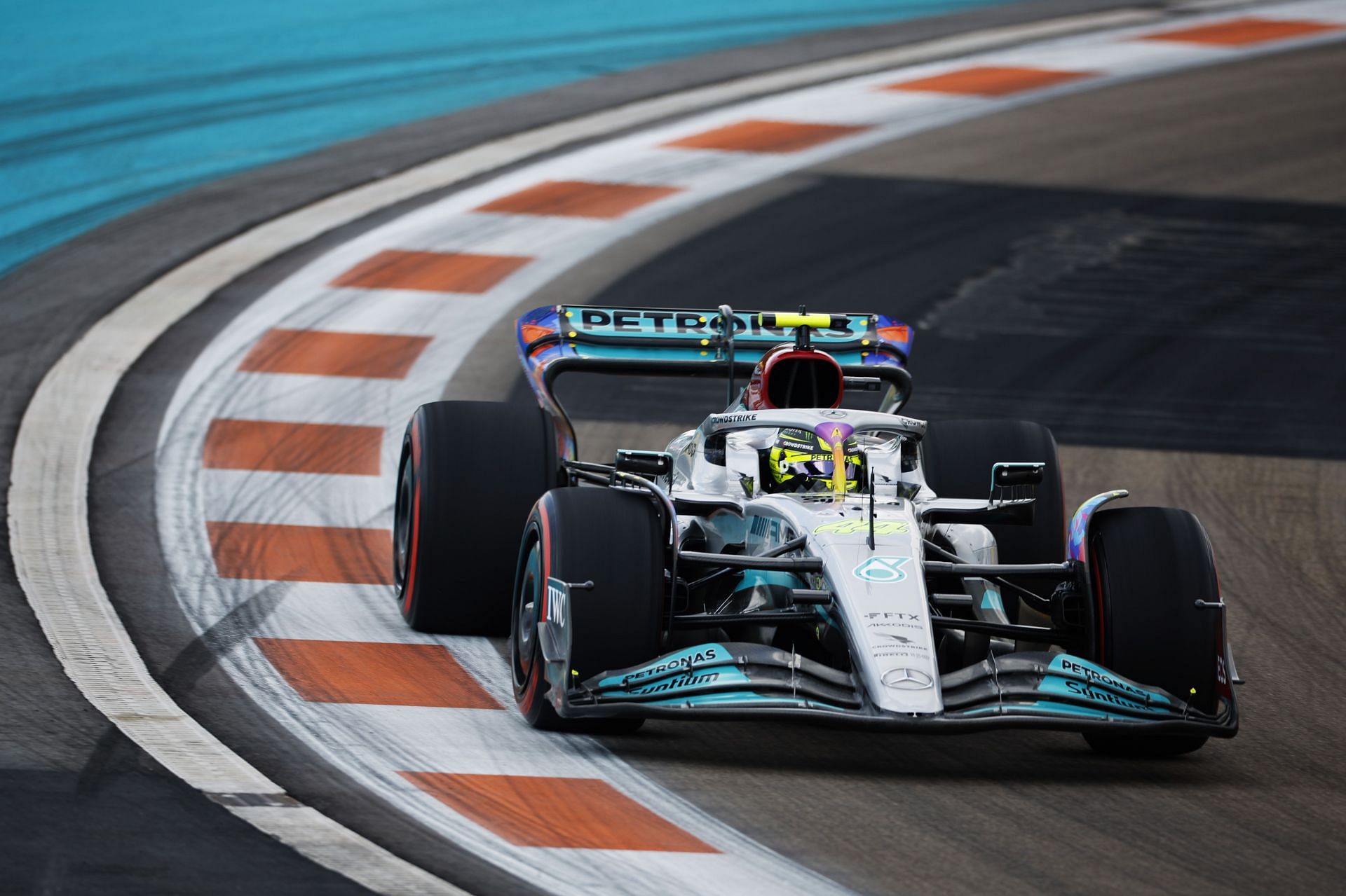 Mercedes seems to have unlocked some more performance from the car in Miami