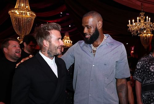 LeBron James had a blast during the Miami Grand Prix weekend. [Photo: Page Six]