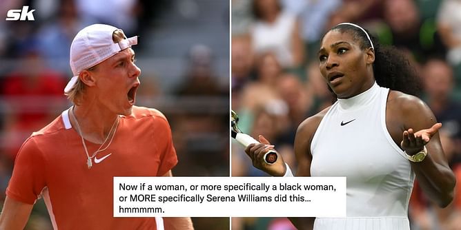 "If this was Serena Williams, 2-game penalty, $1m fine, 6-month ban, deduct 3 Grand Slam titles" - Tennis fans react to Denis Shapovalov's Italian Open outburst