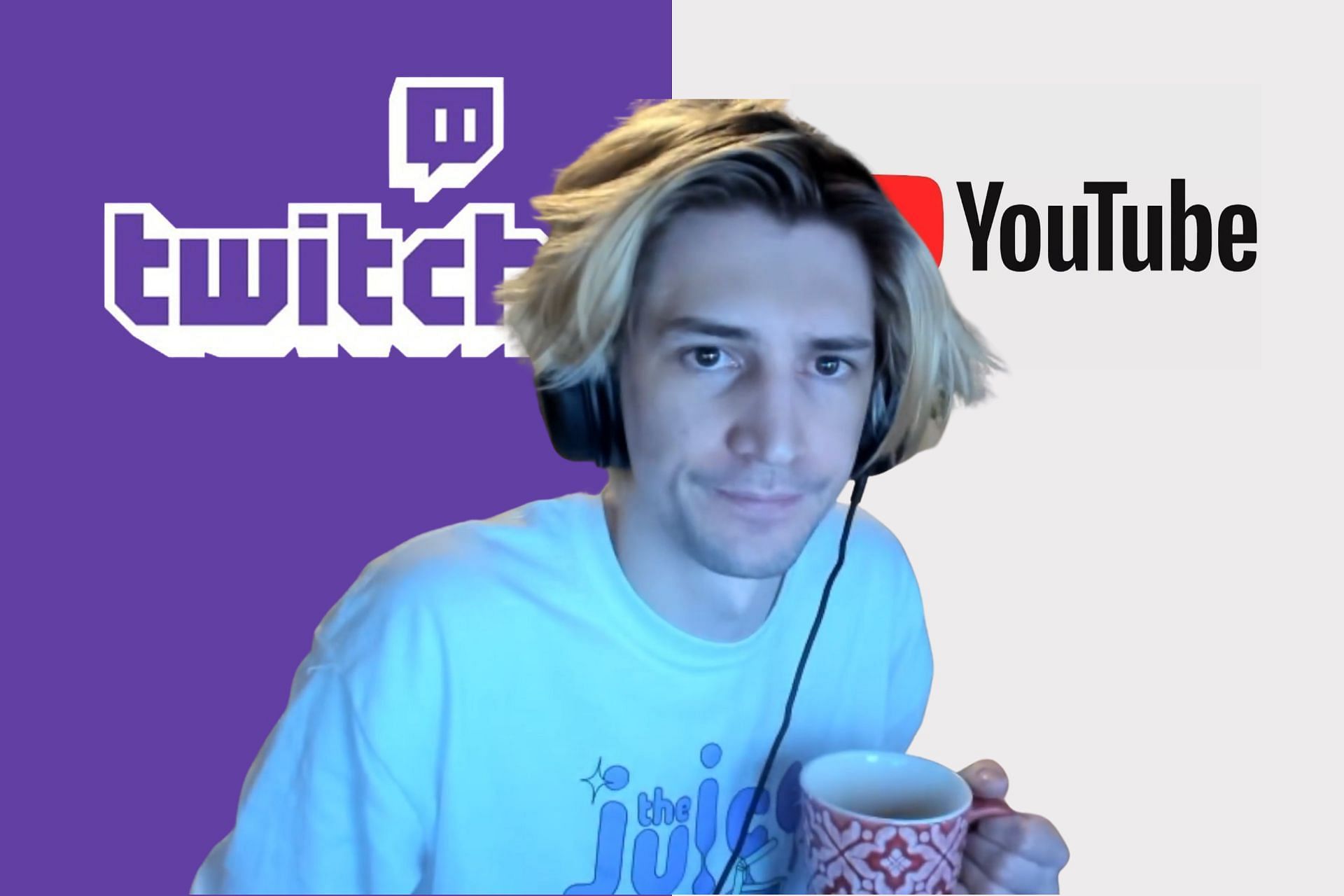 xQc hilariously compares Twitch and YouTube in his recent live stream (Image via- Sportskeeda)