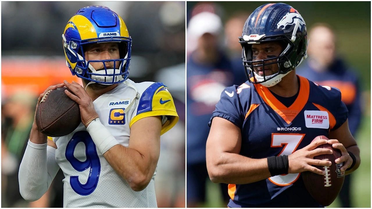 QBs Matthew Stafford (l) and Russell Wilson (r). Source: Orange County Register
