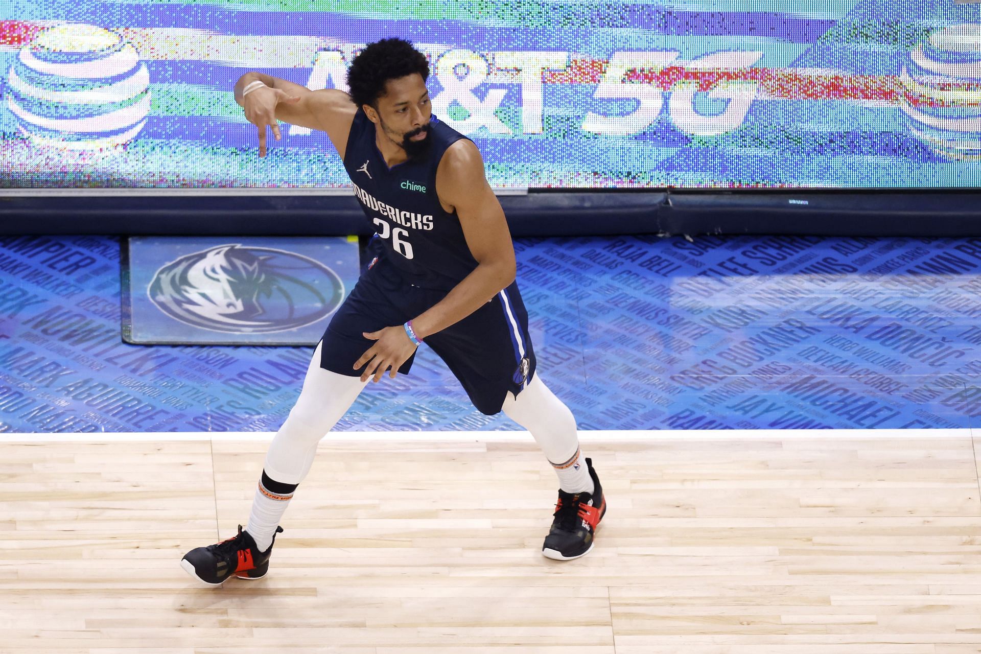 Spencer Dinwiddie of the Dallas Mavericks.