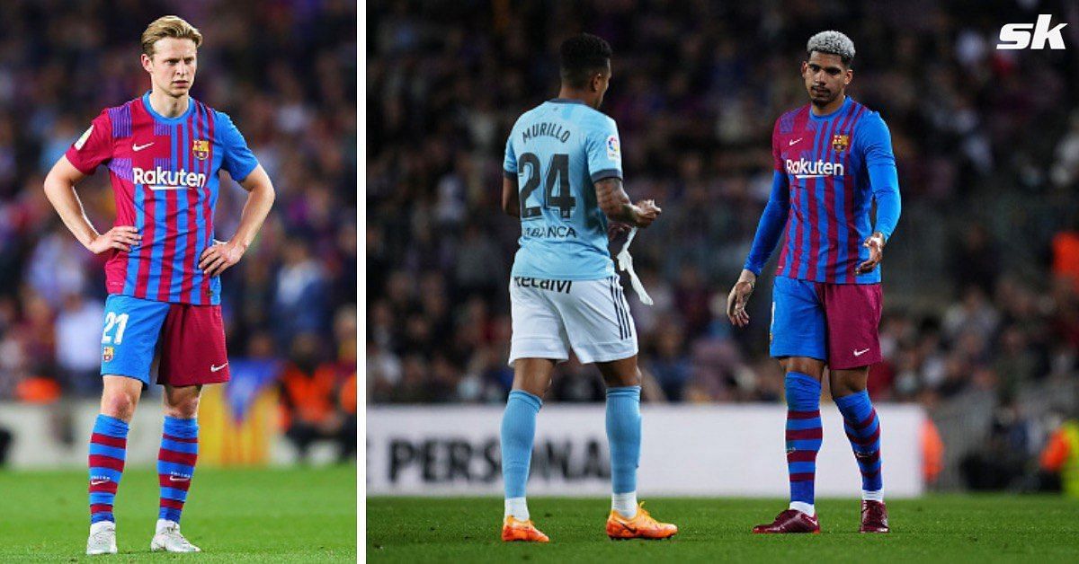 Frenkie de Jong was worried by the sudden collapse of Barcelona defender Ronald Araujo