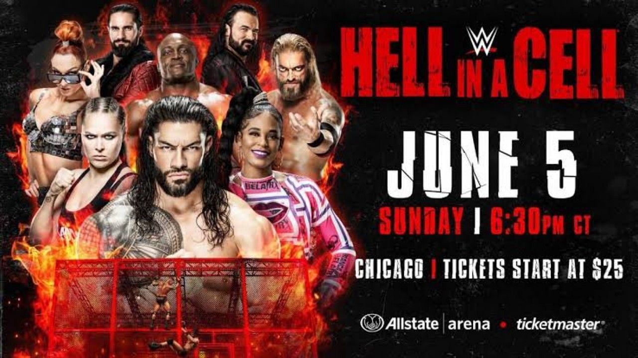 WWE Hell In A Cell 2022: Roman Reigns Removed From Event Poster 1