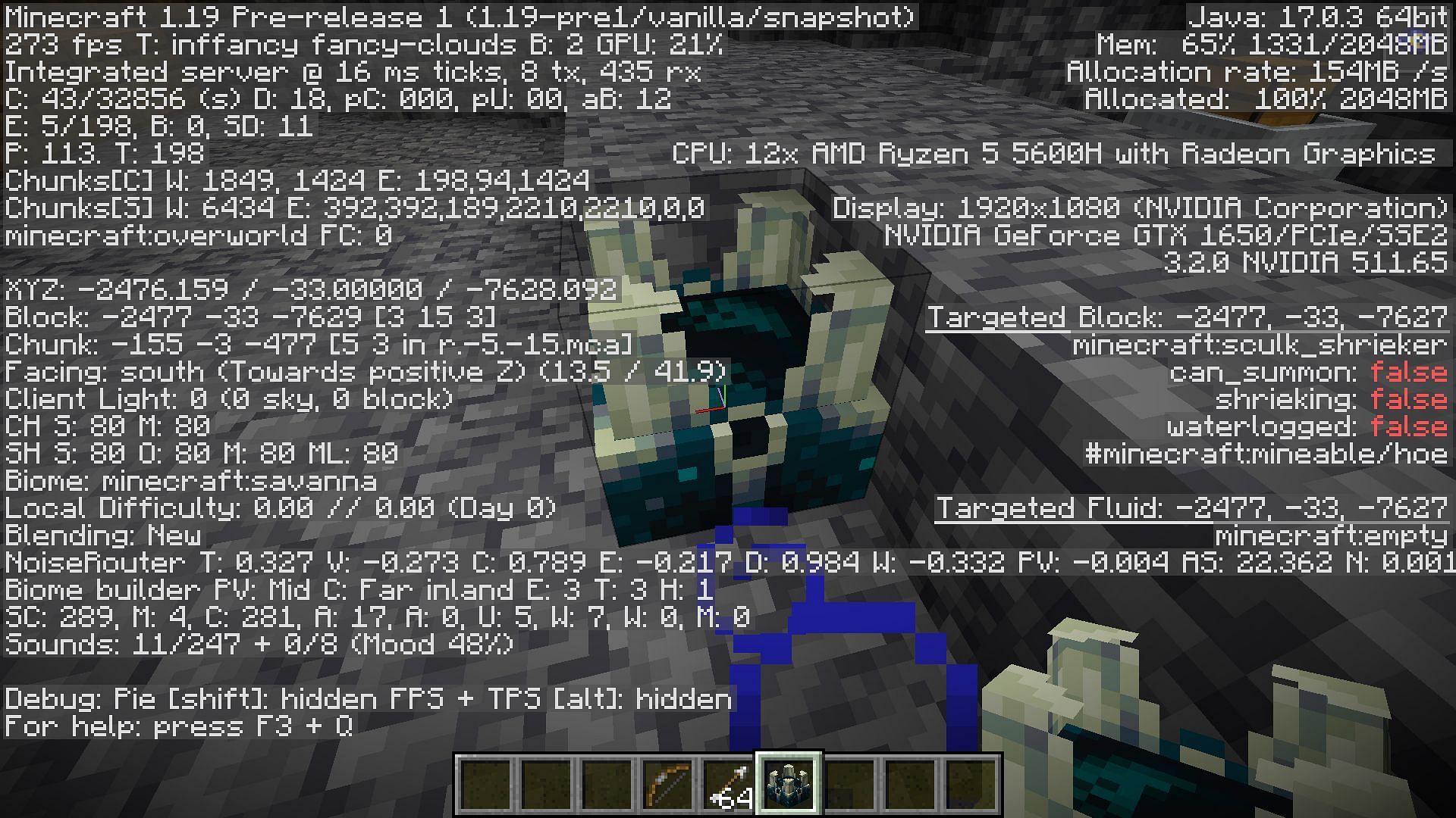 Artificially placed or generated blocks won&#039;t be able to summon the beast (Image via Minecraft)
