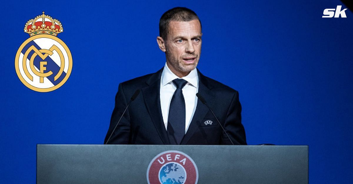 UEFA President praises Los Blancos striker and briefly speaks on Super League issue