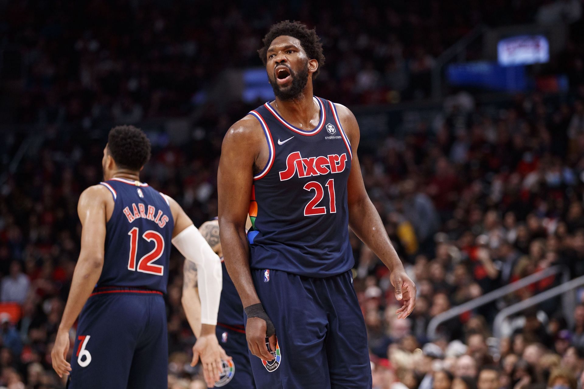 NBA MVP candidate Joel Embiid was expected to return in Game 3 of the playoff series against the Miami Heat, but that seems to be in question now.