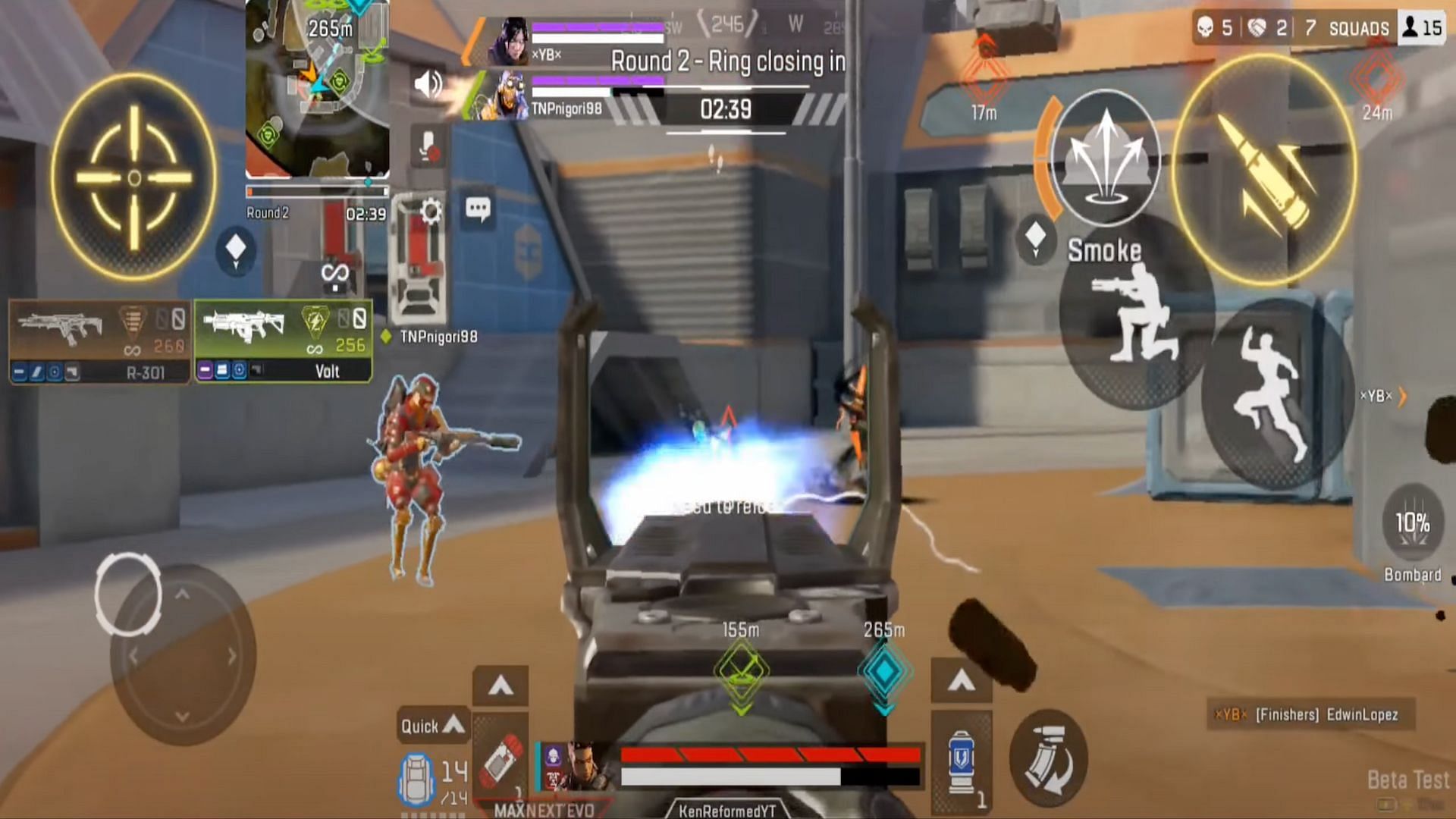 Players can use Submachine Guns to dominate their foes in Apex Legends Mobile (Image via KenStrafes/YouTube)