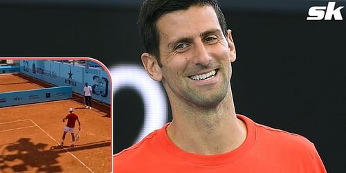 Novak Djokovic has imitated Marin Cilic's serve.