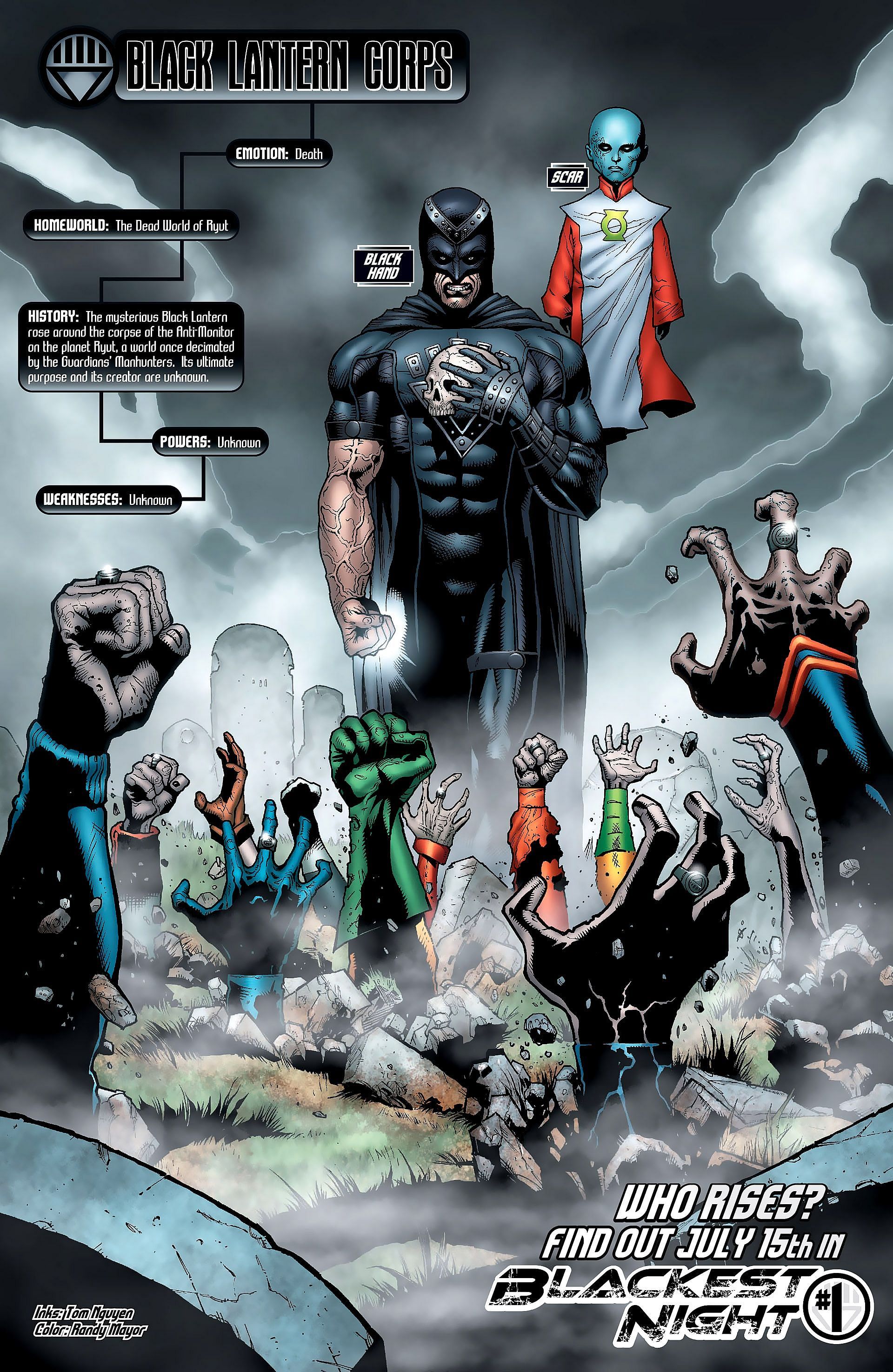Blackest Night #0 (Image via DC Comics)