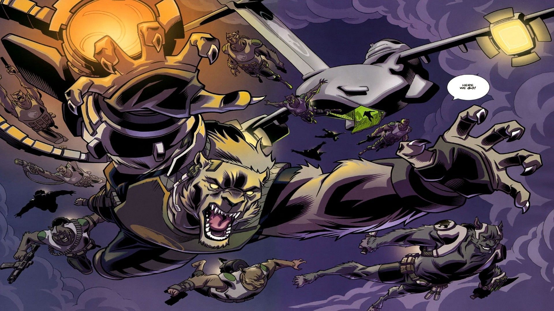 Wolf-Man and his team (Image via Image Comics)