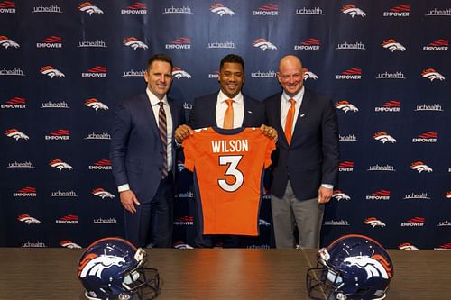 Denver Broncos Introduce Quarterback Russell Wilson