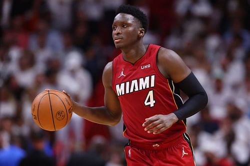 Victor Oladipo in action against the Boston Celtics