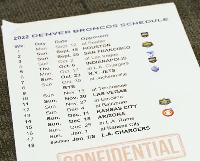 Denver Broncos on Twitter  Printable nfl schedule, Nfl, Denver