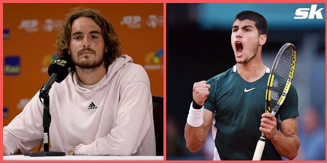 "I'd really like to get to the level he is right now; I think he's one of the best players in the world" - Stefanos Tsitsipas on Carlos Alcaraz