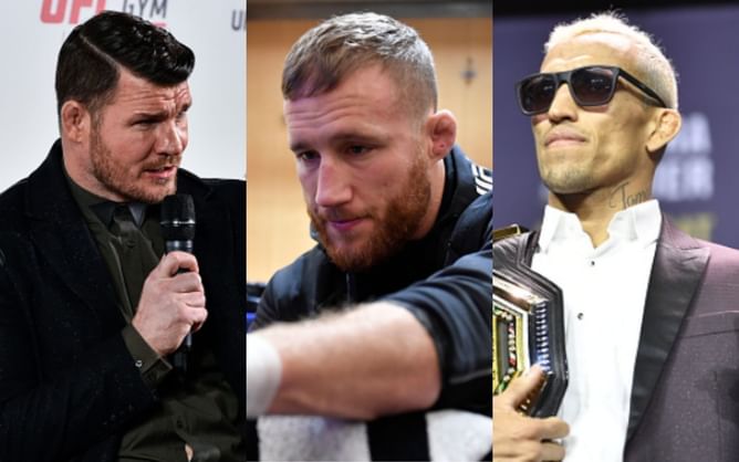 "Third title fights, I don't know if they come around" - Michael Bisping believes the pressure is on Justin Gaethje to perform against Charles Oliveira
