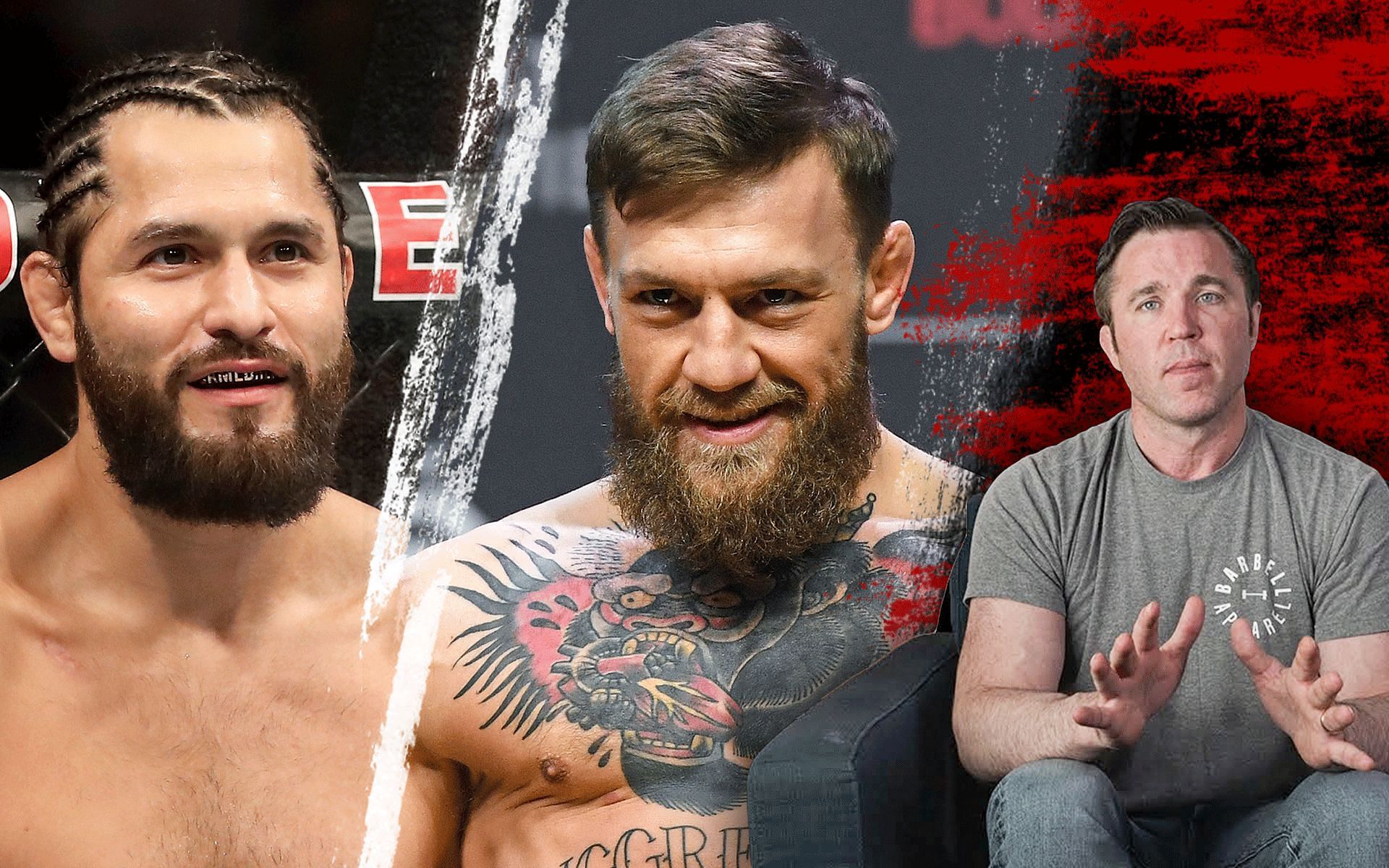 Jorge Masvidal, Conor McGregor and Chael Sonnen [Sonnen image via Chael Sonnen on YouTube; other images via Getty]