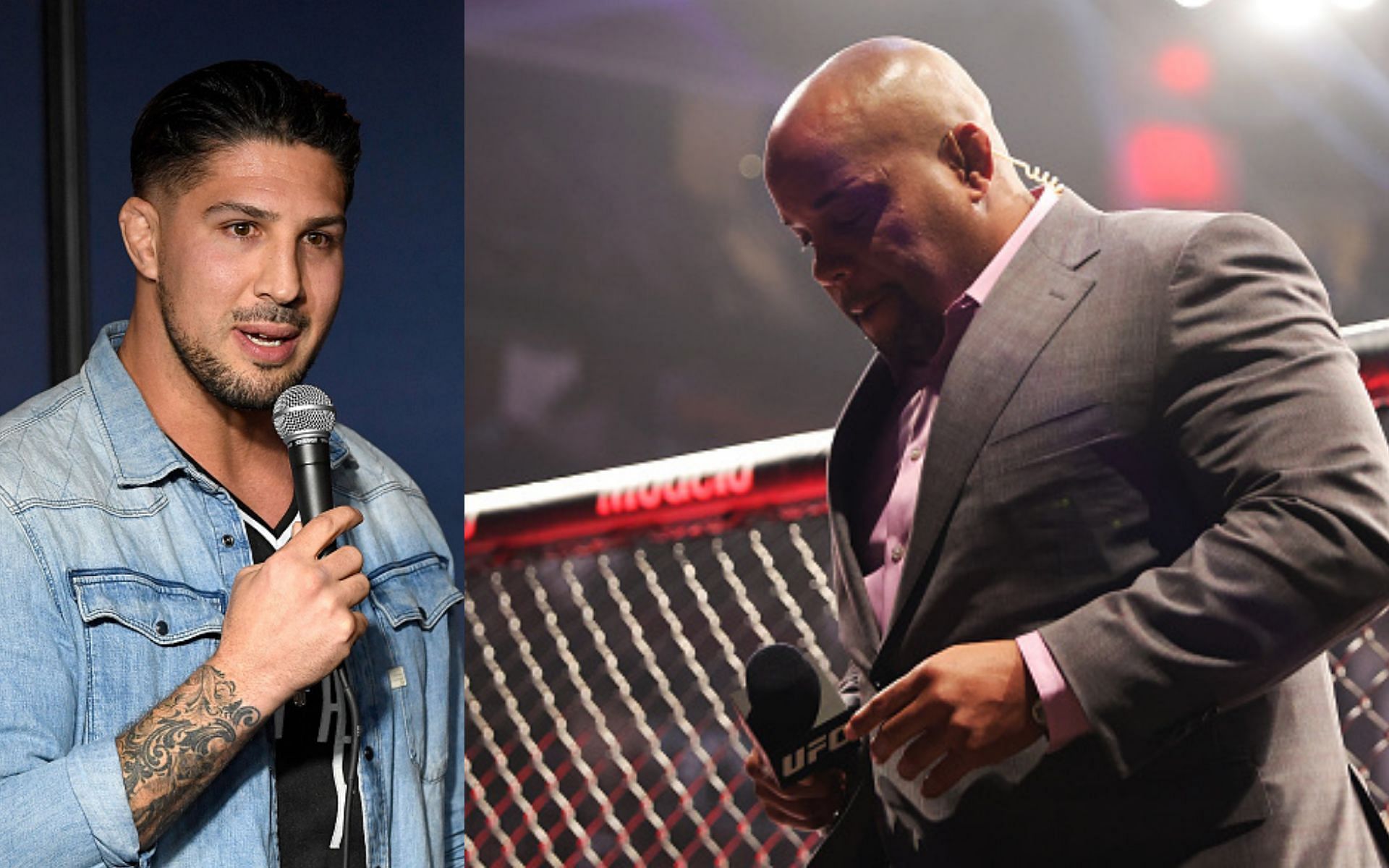 Brendan Schaub (left) thinks that Daniel Cormier&#039;s opinion should be highly regarded