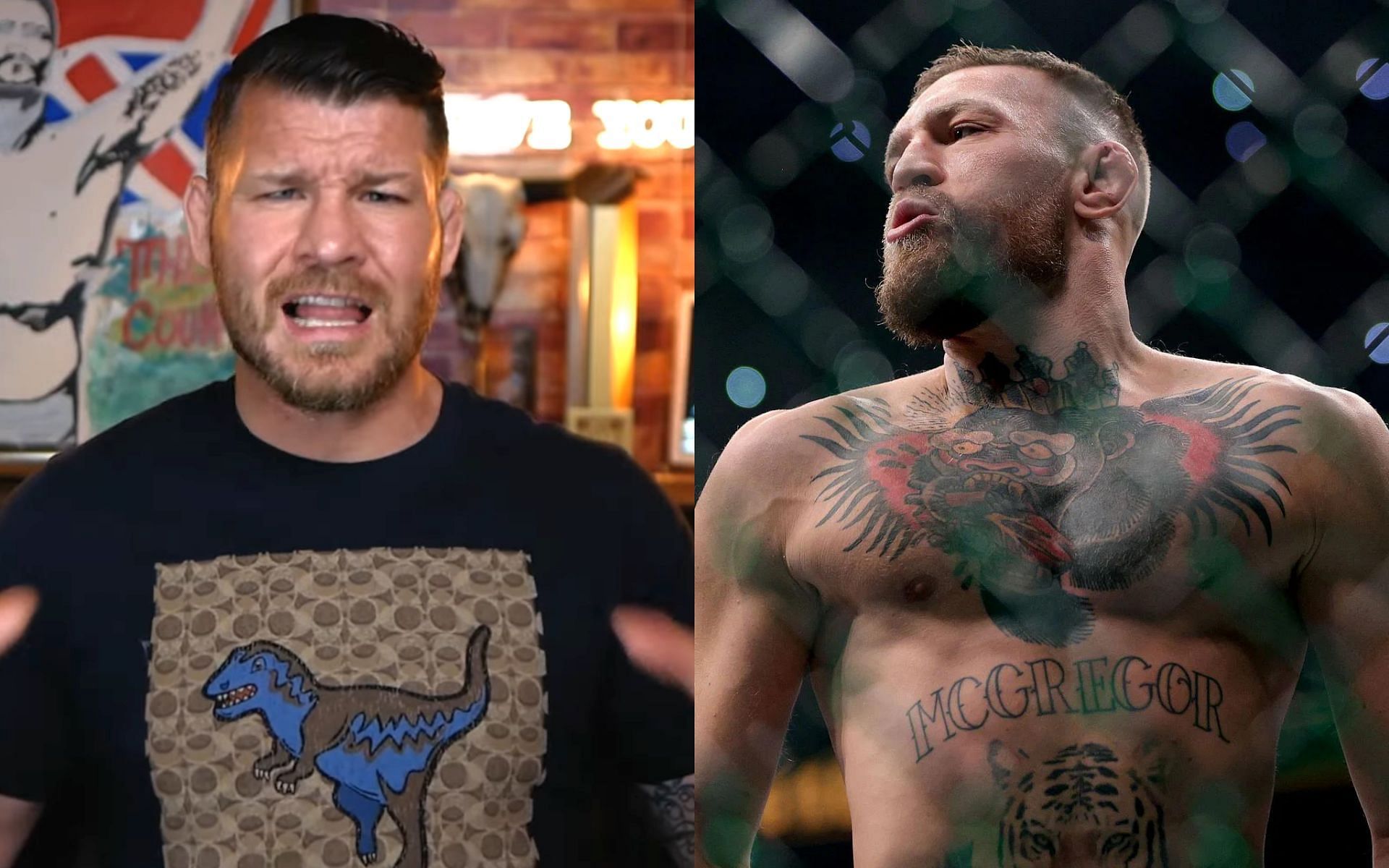 Michael Bisping (left) via. Youtube/MichaelBisping; Conor McGregor (right)