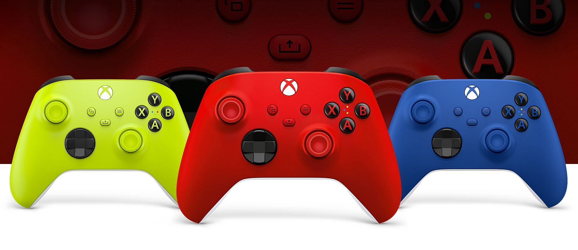 Xbox controllers, another of the options available to players (Image via xbox.com)