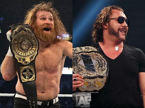 Sami Zayn (left) and Kenny Omega (right).