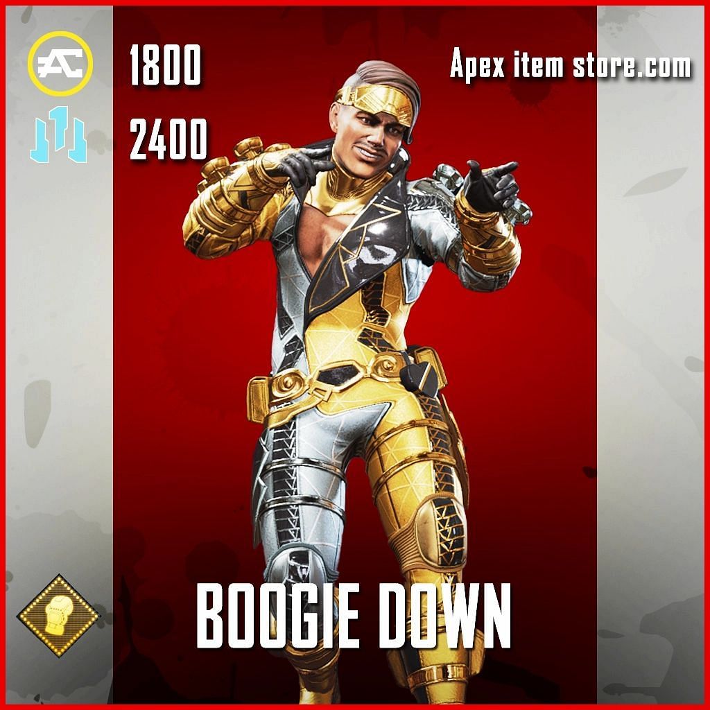 The Mirage Boogie Down skin takes Apex Legends players back to the Disco (Image via apexitemstore.com)