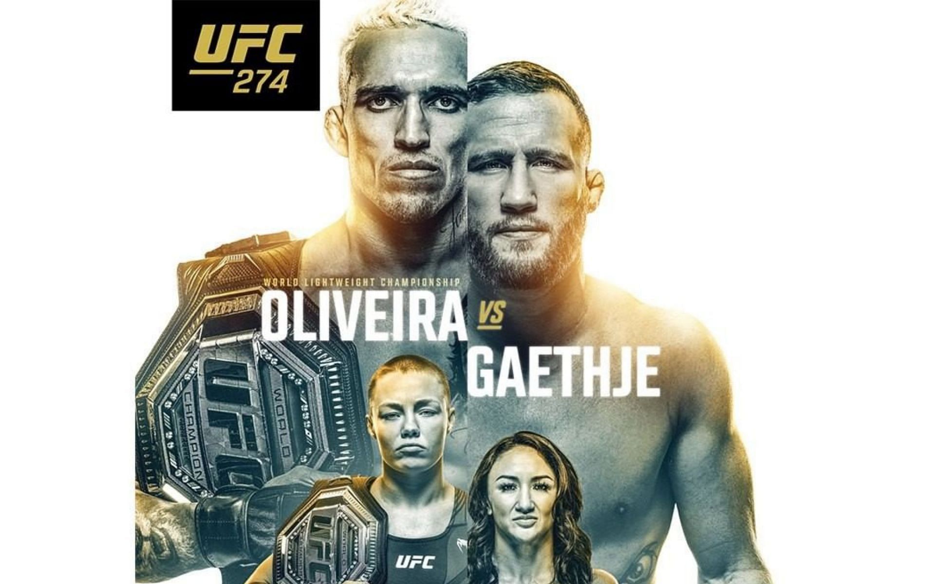 UFC 274 poster [Image courtesy of @ufc Instagram]