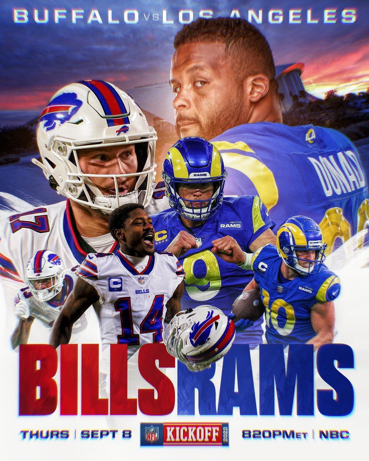 2022 NFL Schedule release - Bills @ Rams opening game
