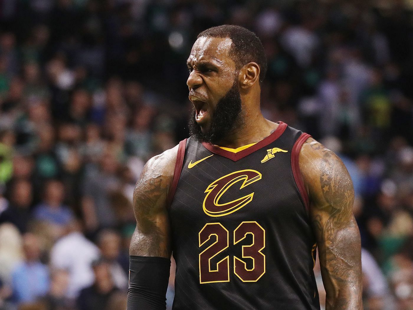 LeBron James against the Boston Celtics in 2018