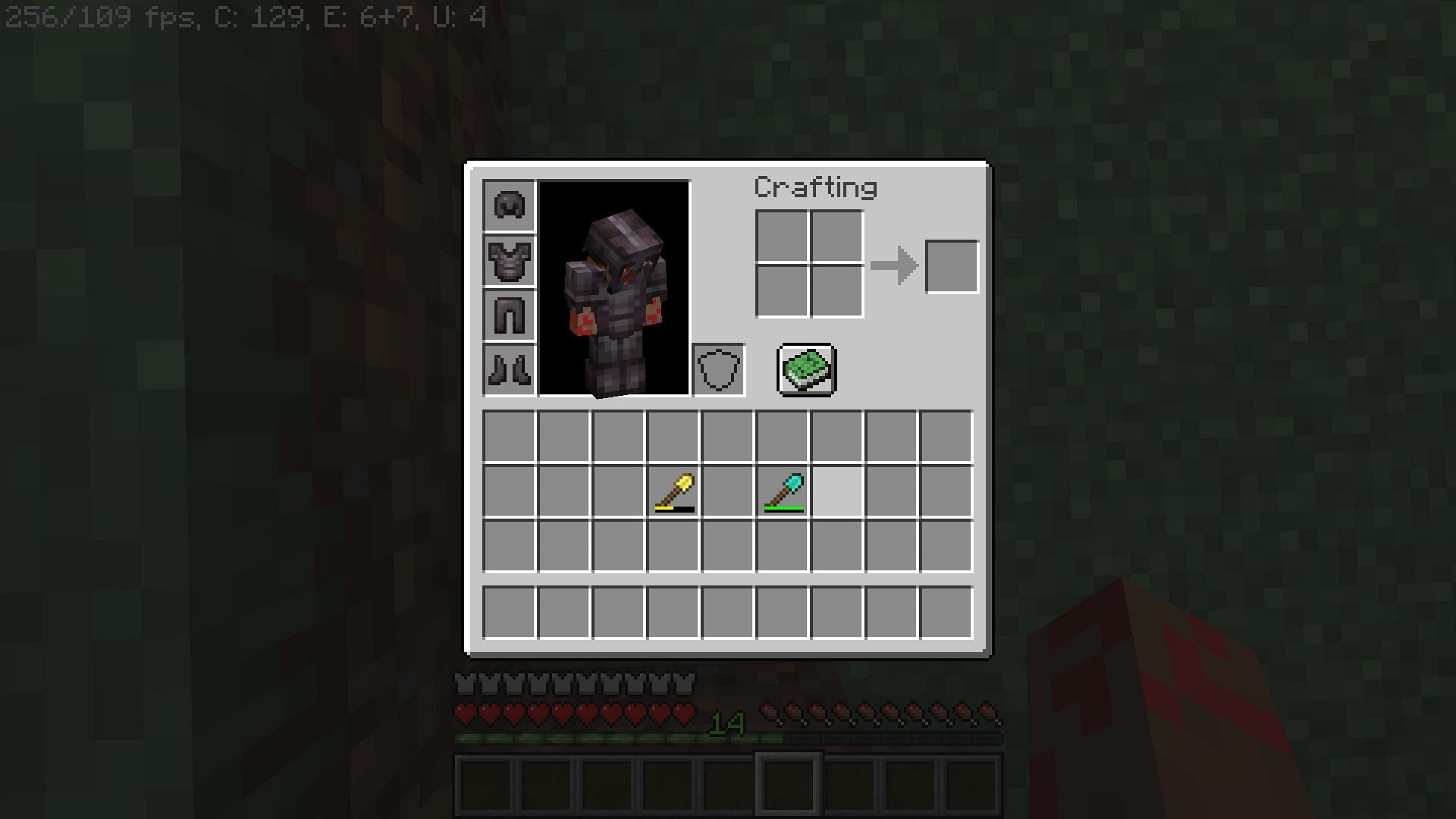 A full durability shovel compared to another with half the durability (Image via Minecraft)