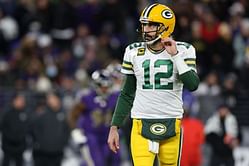 "Still chokes in the playoffs" - NFL fans take wild shot at Aaron Rodgers' interception stat
