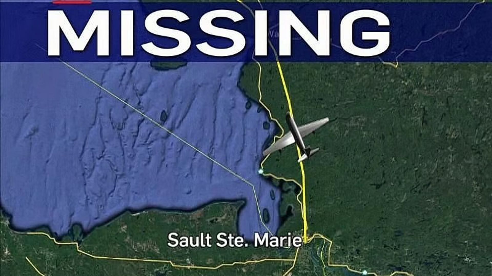 The missing plane from Ontario discovered ( Image via Chelsea Papineau)