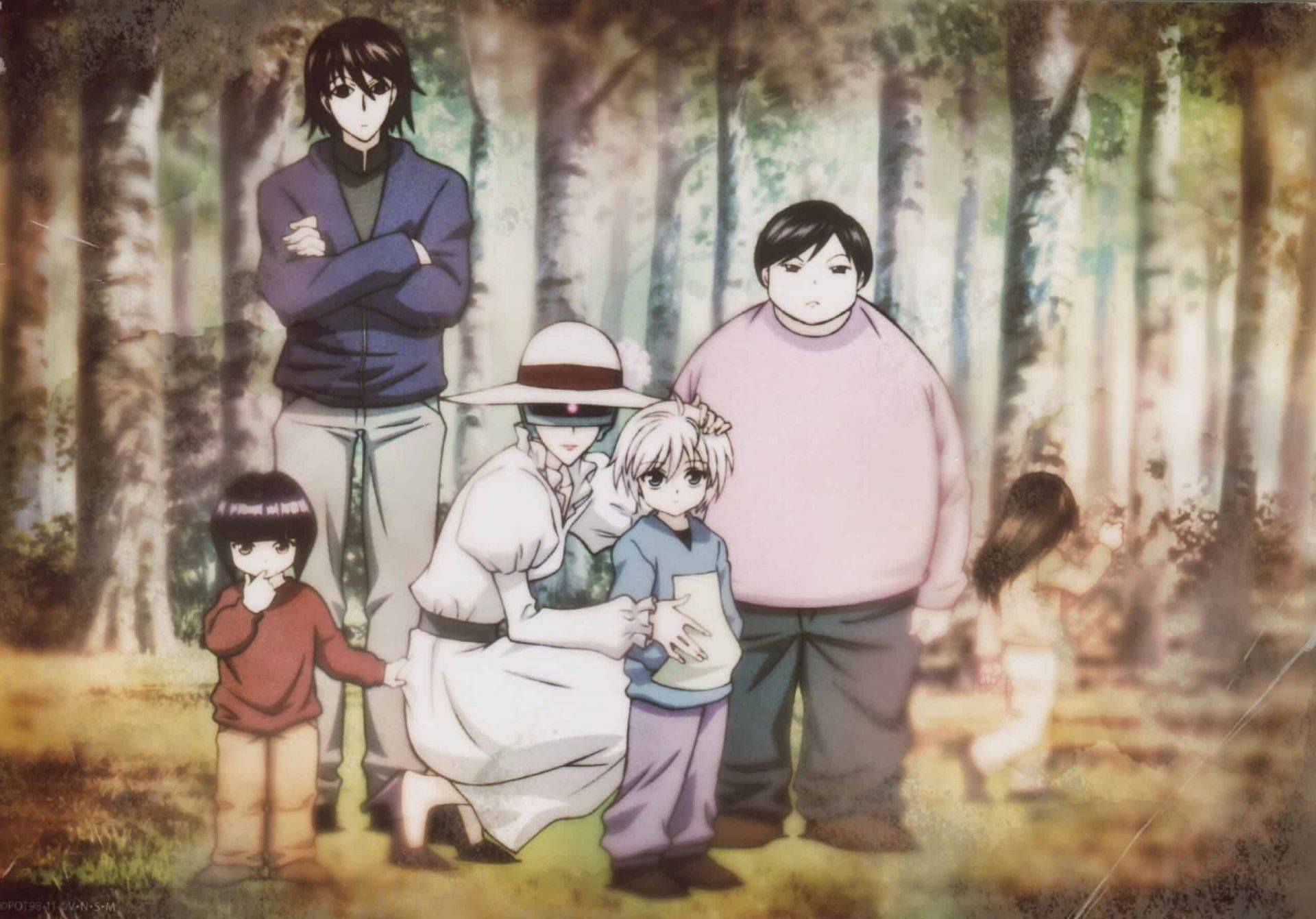 Premium Photo | Illustration of anime happy family portrait with flowers