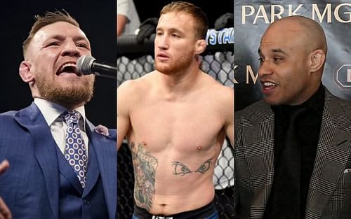 Conor McGregor, Justin Gaethje, and Ali Abdelaziz