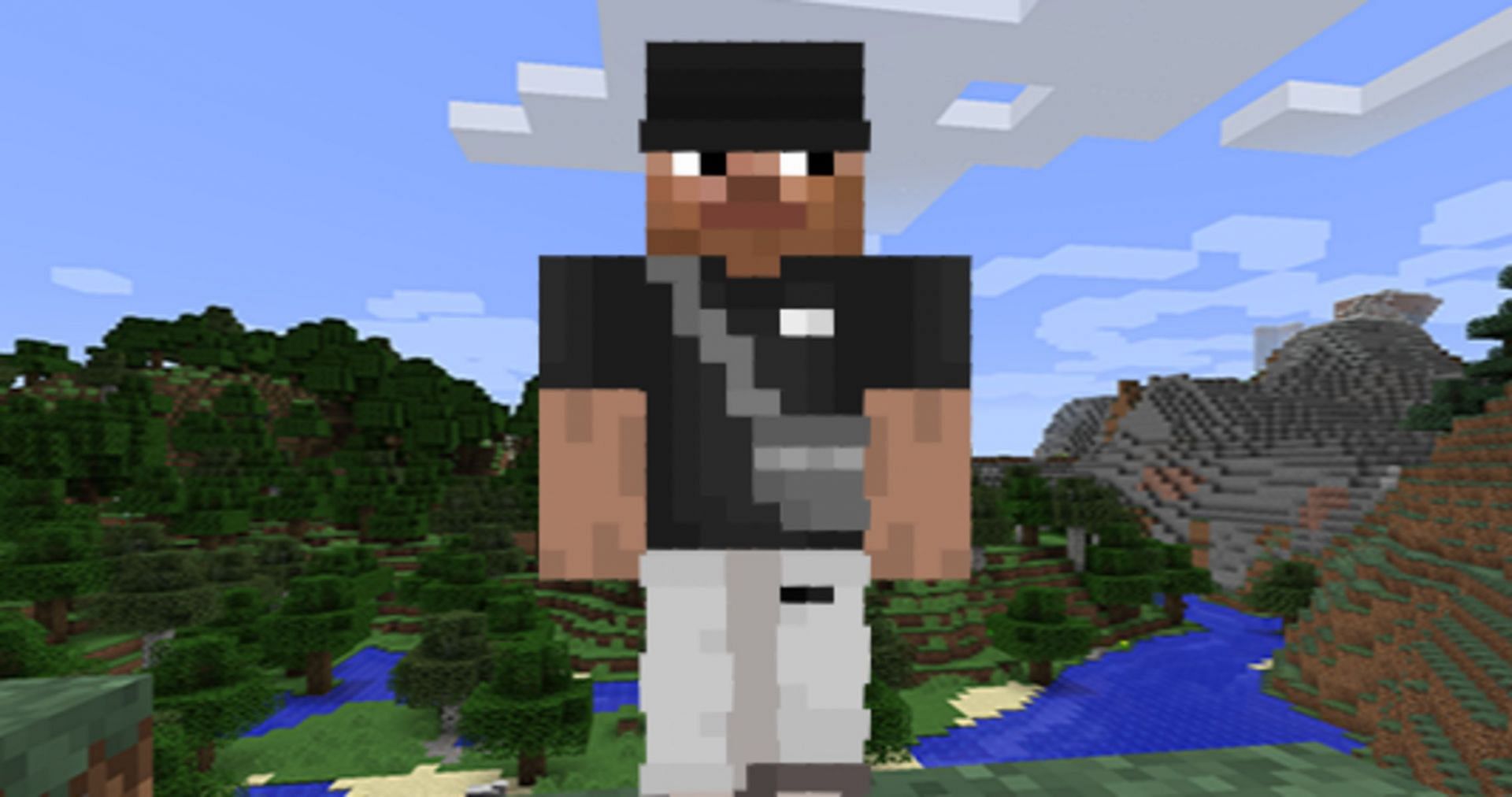 Instead of the regal look, Steve dons designer clothes in this skin (Image via Adam26135/The Skindex)