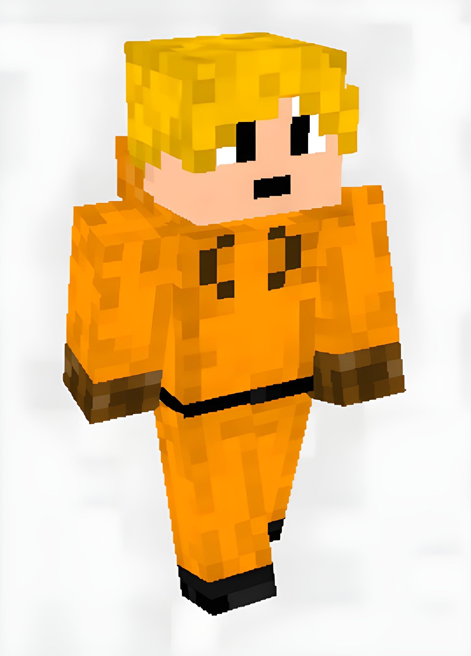 Orange Tracksuit Skin (Image via SkinsMC)