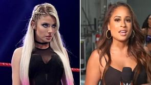 Alexa Bliss reacts to a fan telling Kayla Braxton she will "never be as pretty" as Bliss
