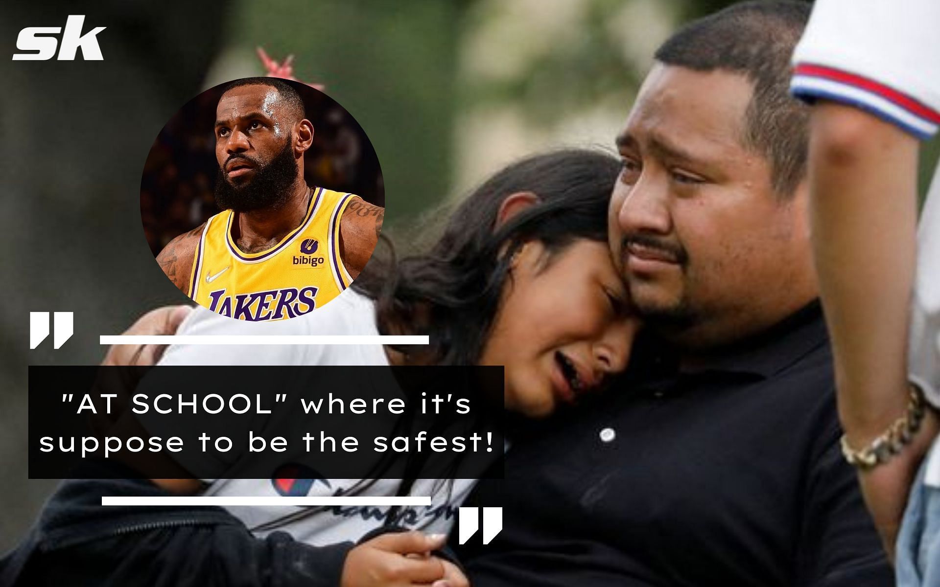 LeBron James was outraged by the senseless killing at a Texas school.