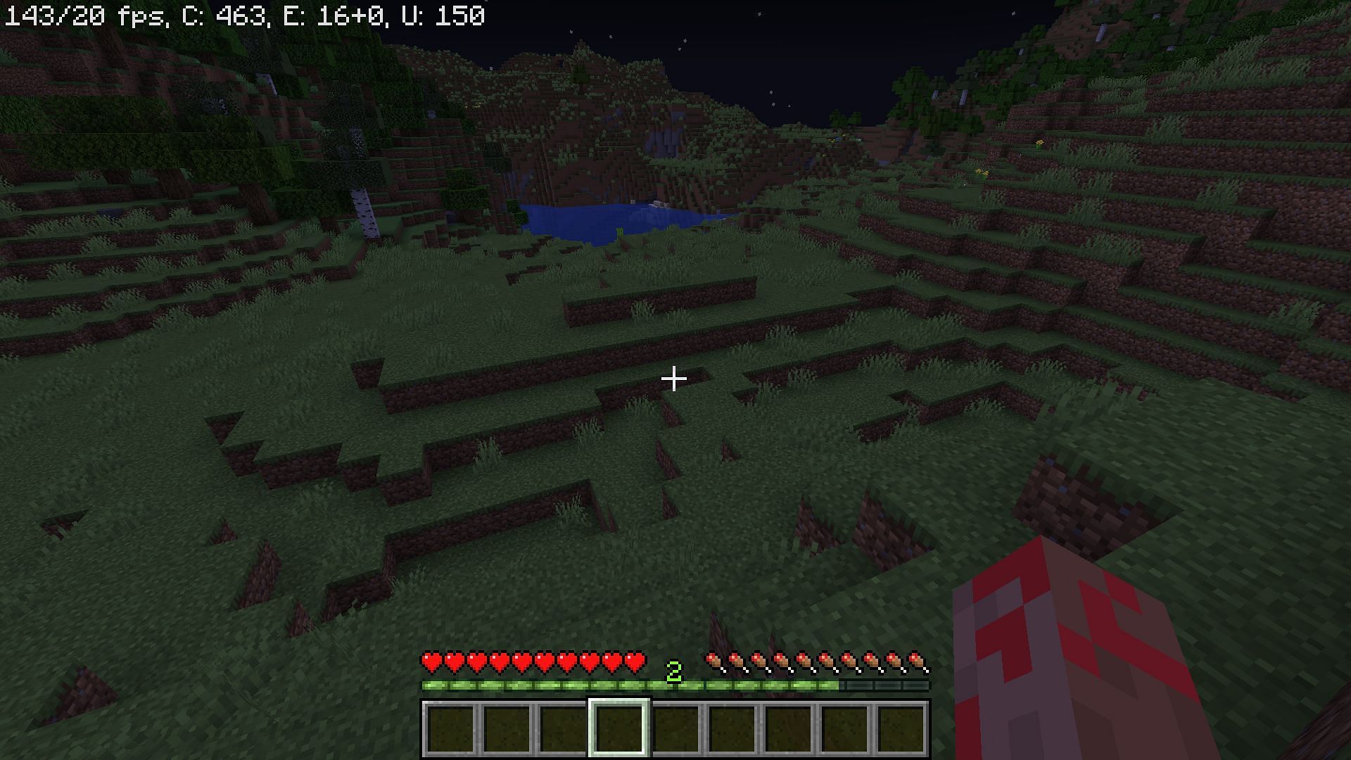 No hostile mobs spawning at night (Image via Minecraft)