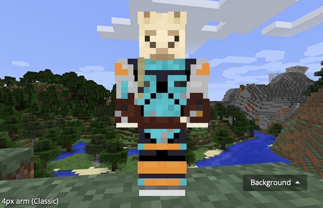 Players can represent a galaxy far away with this special skin (Image via minecraftskins.com)