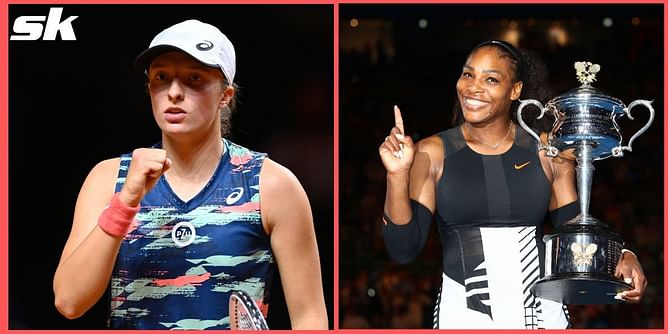 Iga Swiatek becomes the first female player to win 24 consecutive matches since Serena Williams in 2015