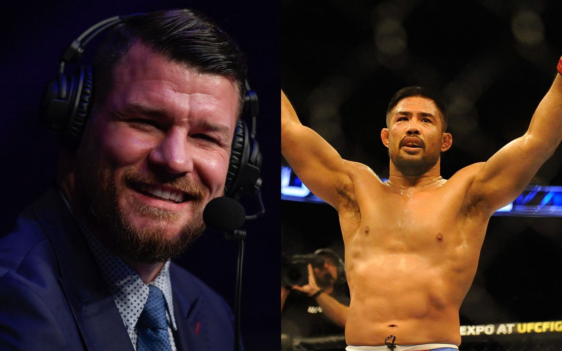 Michael Bisping (left), Mark Munoz (right)