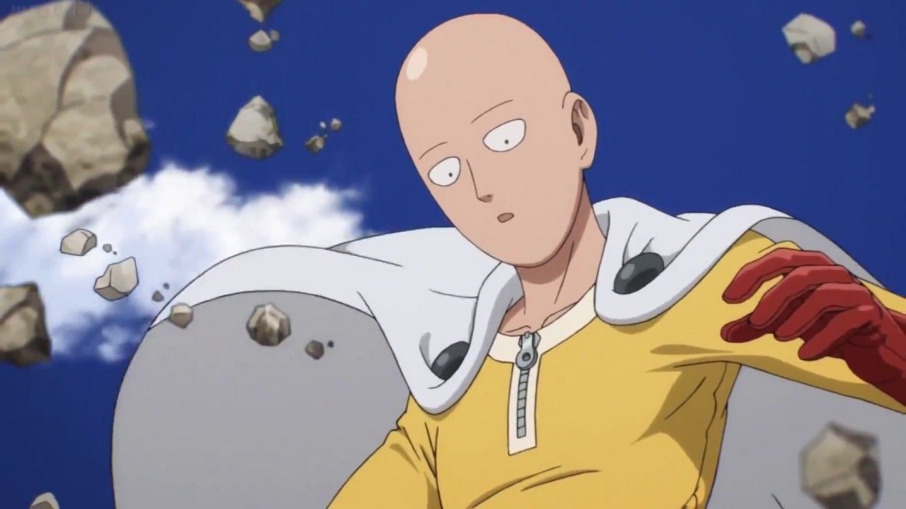 Saitama as seen in the One-Punch Man anime (Image via Viz Media)