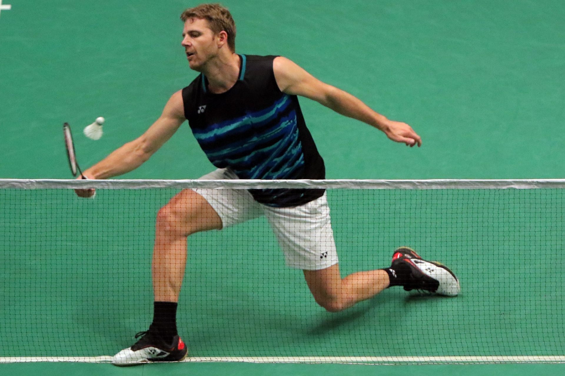 Brice Leverdez in action at the Malaysia Open