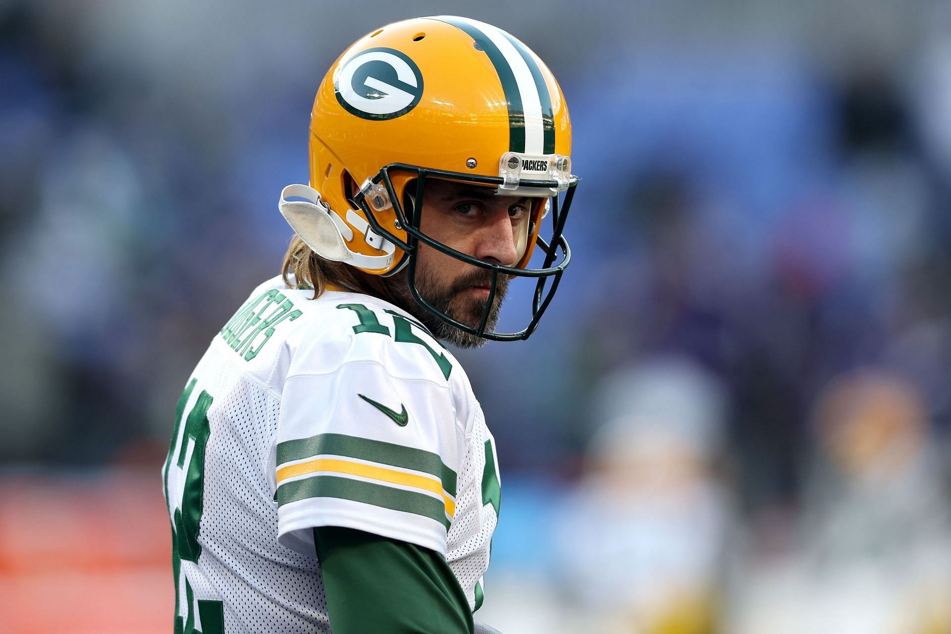Aaron Rodgers taking on the Baltimore Ravens
